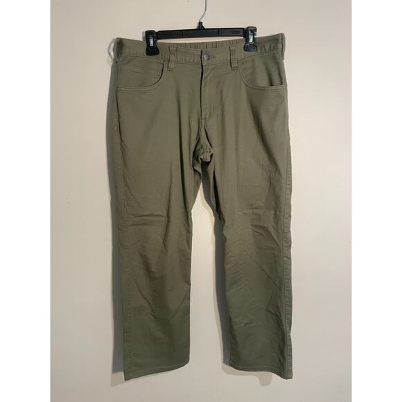 Carhartt Pants Mens 34x30 Green Relaxed Fit Stretch Workwear Casual BN6279-M - Picture 1 of 12